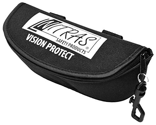 Preisvergleich Produktbild Nitras Vision Protect Softcase-Brillenetui - Karabiner-Brillentasche - Schwarz