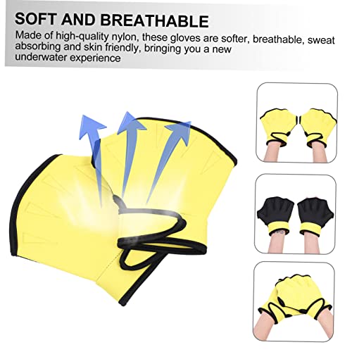 Sosoport 3 Pares Luvas De Natação Luvas De Mergulho Luvas De Ginástica Para Homens Luvas Quentes Rem