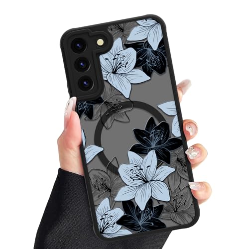 Coque Galaxy S22 Plus florale compatible Magsafe ZIYE pour femme