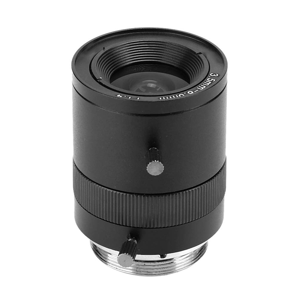 Obiettivo per Telecamera di Sicurezza, Lunghezze Focali da 3,5 Mm a 8 Mm, Lente di Apertura Manuale per Telecamera CCTV in Lega di Alluminio 720P CS-Mount F1.4