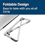 MMOBIEL Support d'ordinateur portable pliable – Riser 10 à 18 pouces - Support pour ordinateur portable ventilé Universel - Support pour Bureau Compatible avec MacBook, Cahier, ASUS, Acer et plus encore - Aluminium