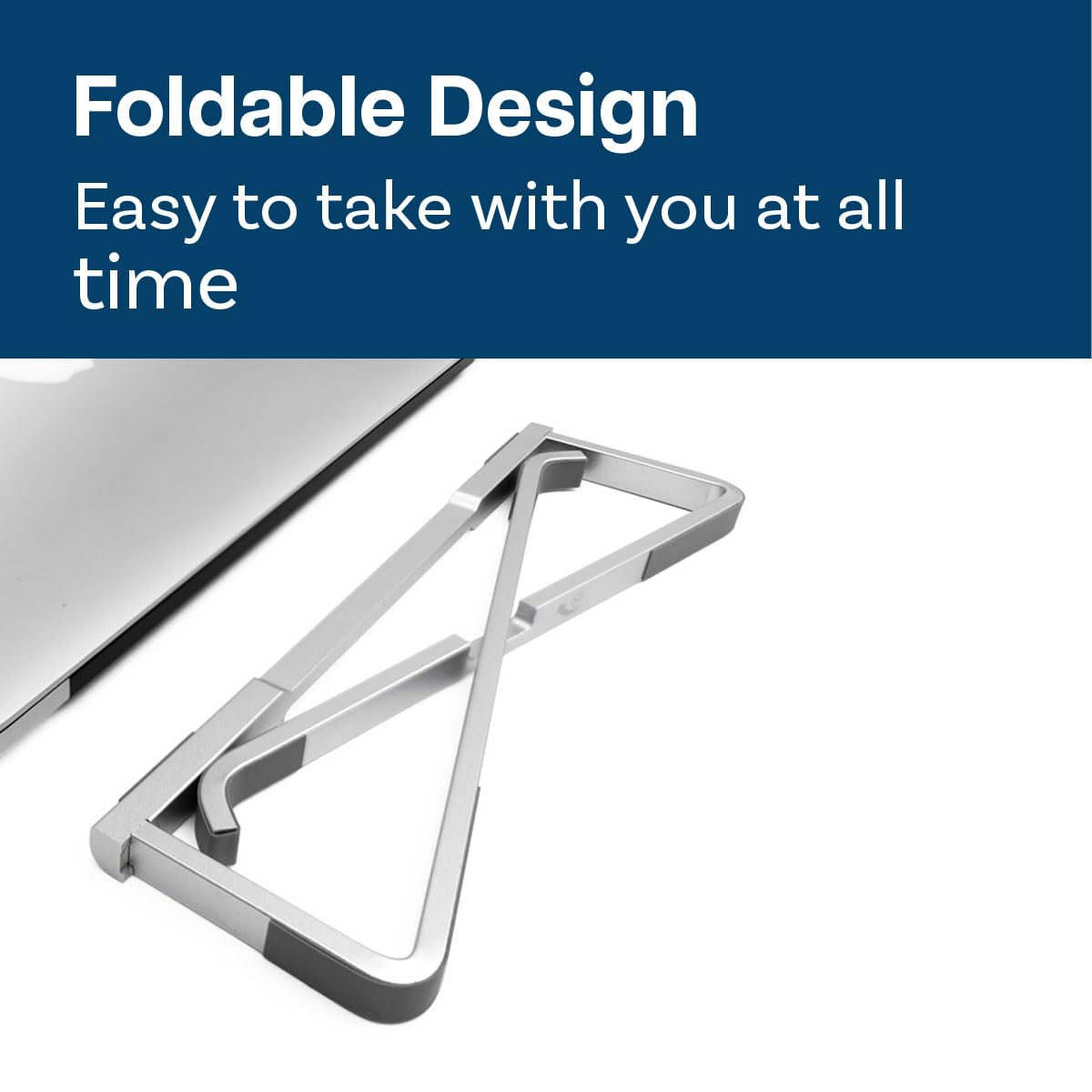 MMOBIEL Support Ordinateur Portable Pliable - Support PC 10 à 18 Pouces – Universel Ventilé pour Ordinateur Portable Compatible avec MacBook, Notebook, ASUS, Acer, etc. – Aluminium