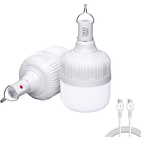 Confezione Da 2 Lanterne Da Campeggio, Luci Da Campeggio A LED Per Esterni, Torce Ricaricabili Con - Foto 9