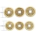 Boao 200 Pieces Chinese Coins Chinese New Year Feng Shui Coins I-ching Ornament for Wealth and Good Luck (0.8 Inch and 1 inch)