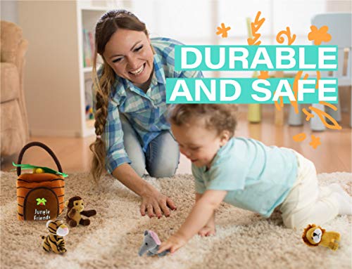 Magical Unicorns And Castle Play Set With Sounds, 5 Piece Small Unicorn Stuffed Animals Plus Magical Castle Carrier With Handle, Fun Interactive Toys #TOP6