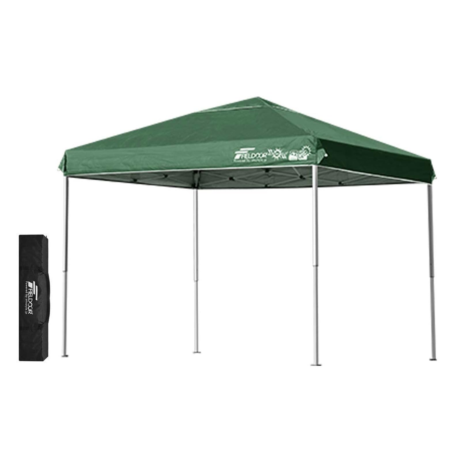 FIELDOOR ワンタッチタープテント dショッピング |FIELDOOR ワンタッチタープテント 3m (標準：ブラック