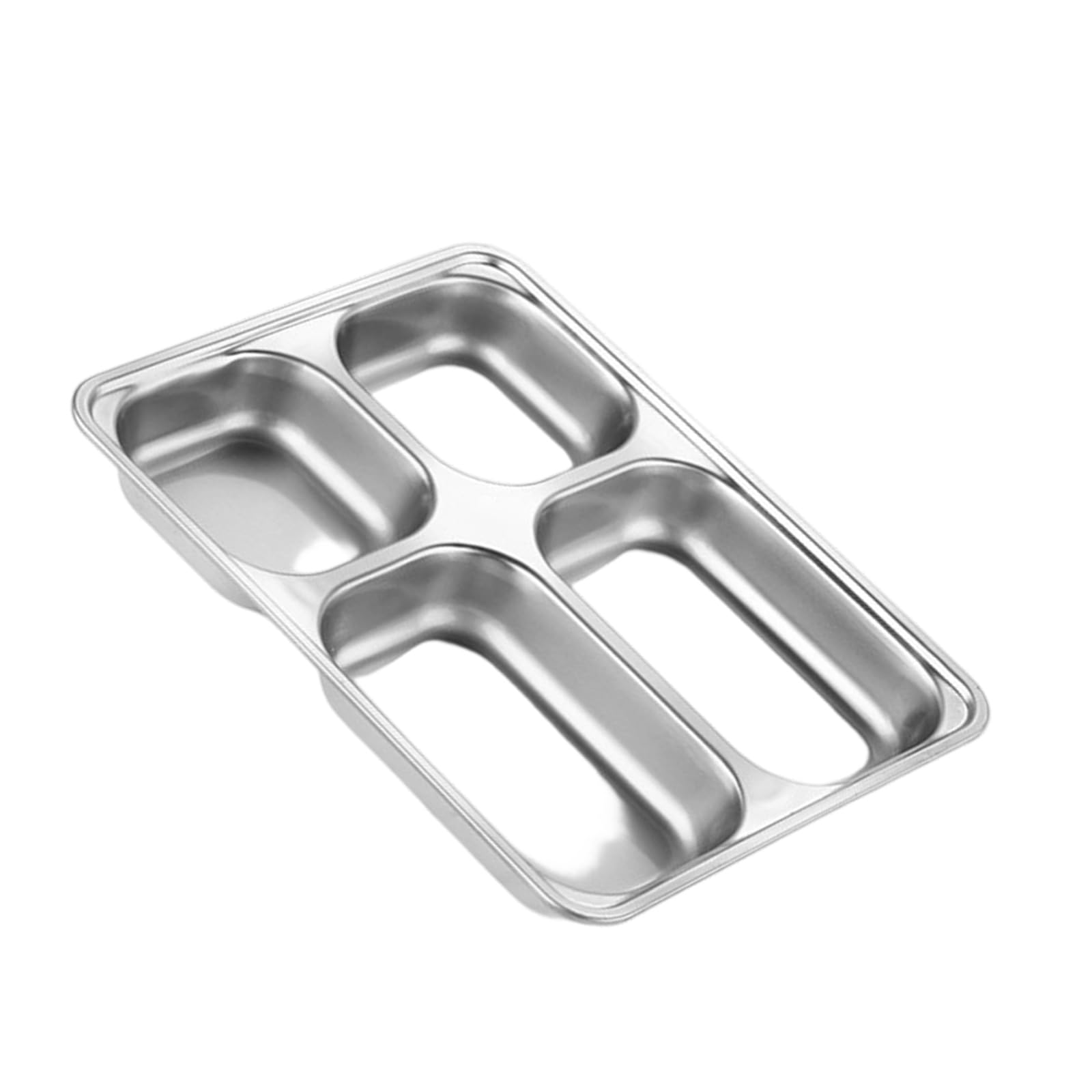 Xjdzineq Stainless Steel Camping Dishware Set Smooth Surfaces Serving Practical Kitchenware for Adults and Children Rust Meal Plates Dishwasher