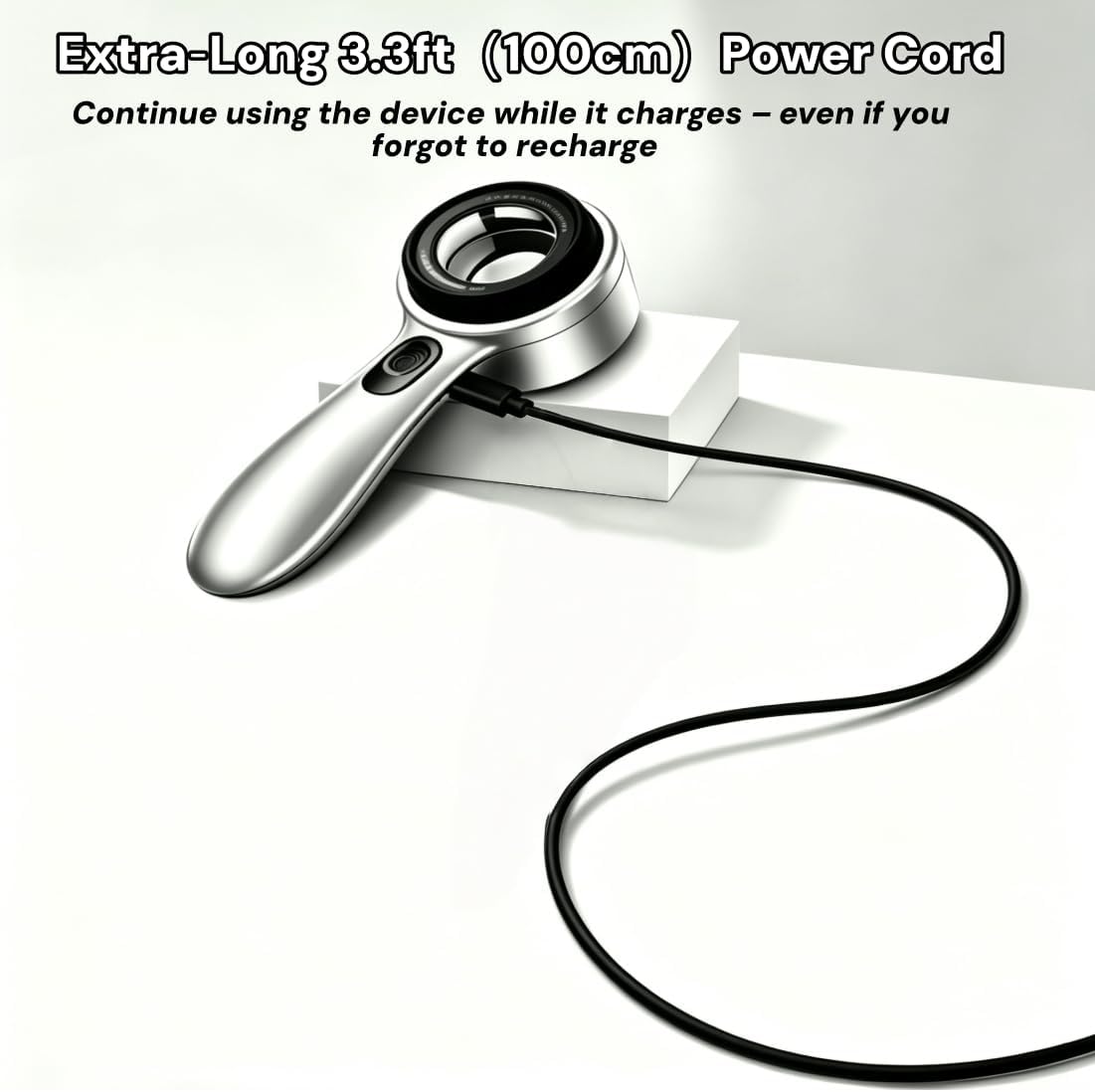 30x Magnifying Portable dermatoscope with LED 4 Lighting Effects
