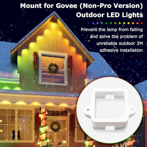 Supports pour lumières LED d'extérieur Govee H805 en plastique haute résistance anti-UV