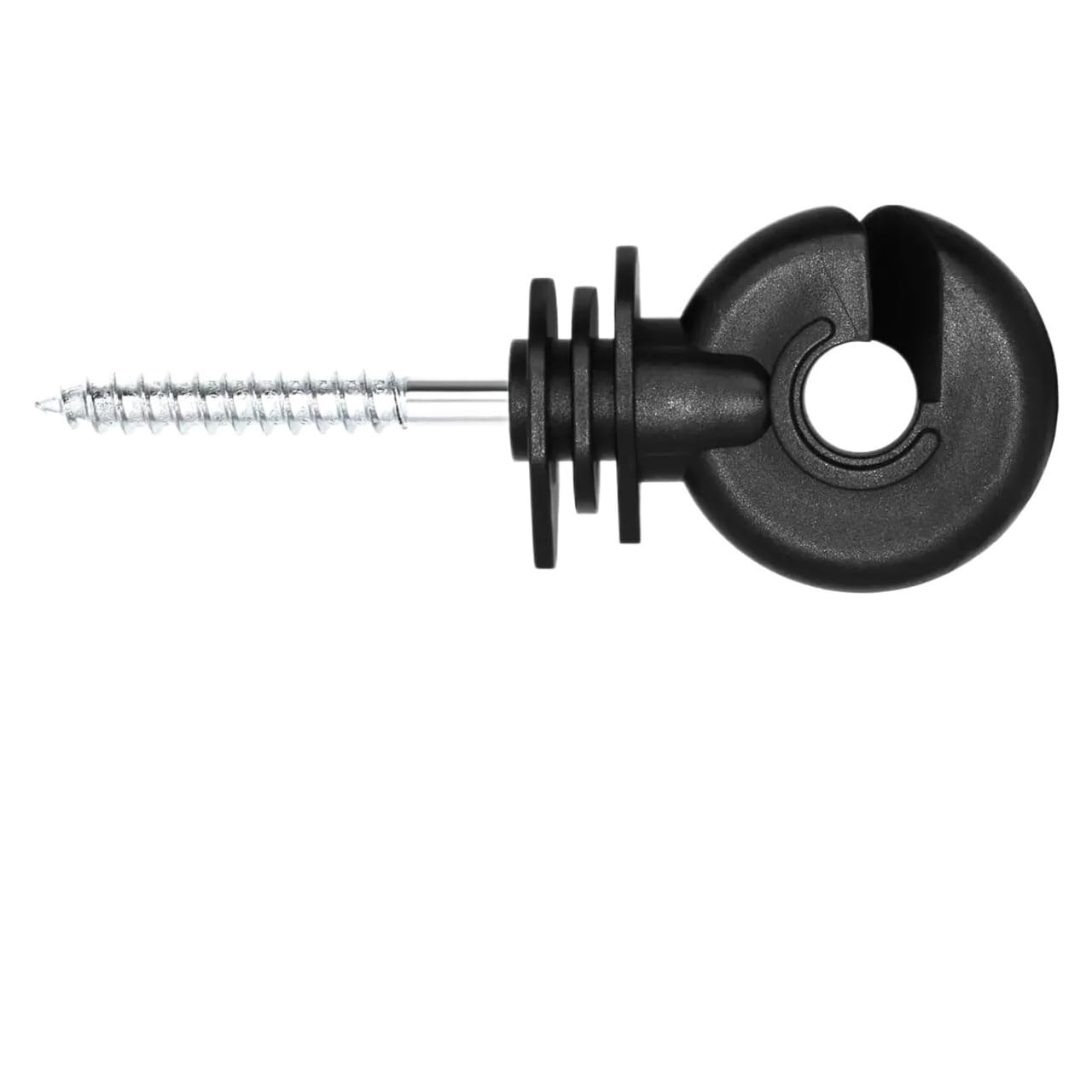 Isolatori per Recinto Elettrico 5-30 Pezzi di isolatore for Traliccio Elettrico Nero for Recinzione, Anello Isolante a Vite for pascoli, Forniture for l'allevamento di recinti(30pcs)