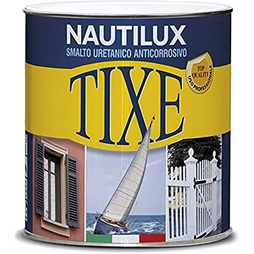 TIXE NAUTILUX Smalto Uretanico Anticorrosivo – Alta Resistenza per Legno, Metallo e Plastica, Finitura Superiore, BIANCO LUCIDO 750 ML