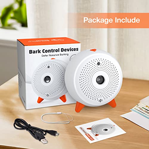 Antibell für Hunde,3 Frequenzstufen Antibell Ultraschall Gerät,33Ft Reichweite Antibell Ultraschall Gerät für Hunde,Wiederaufladbare Hundebell-Kontrolle im Innen Außenbereich,Anti-Bell-Mittel Hunde