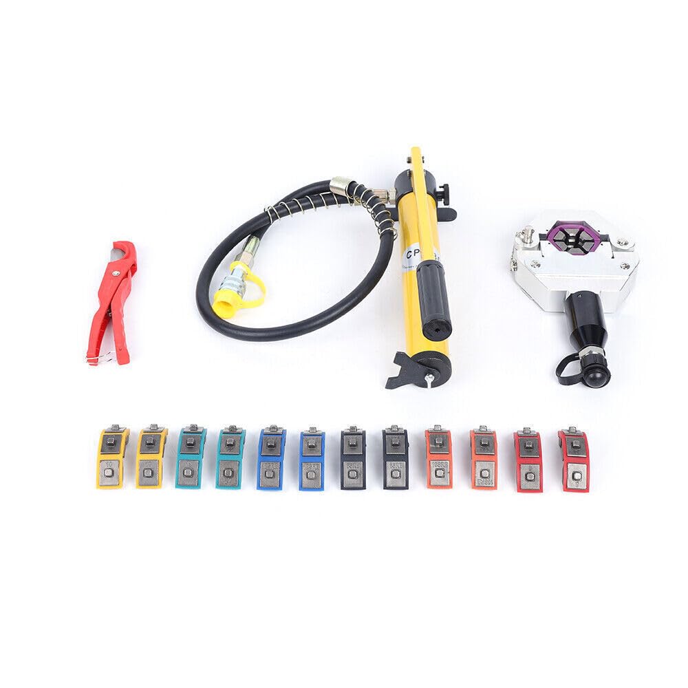 Pinza crimpatrice idraulica,aria condizionata automobilistica tubo pressione pressa crimpatura strumento idraulico pinza crimping kit pressa
