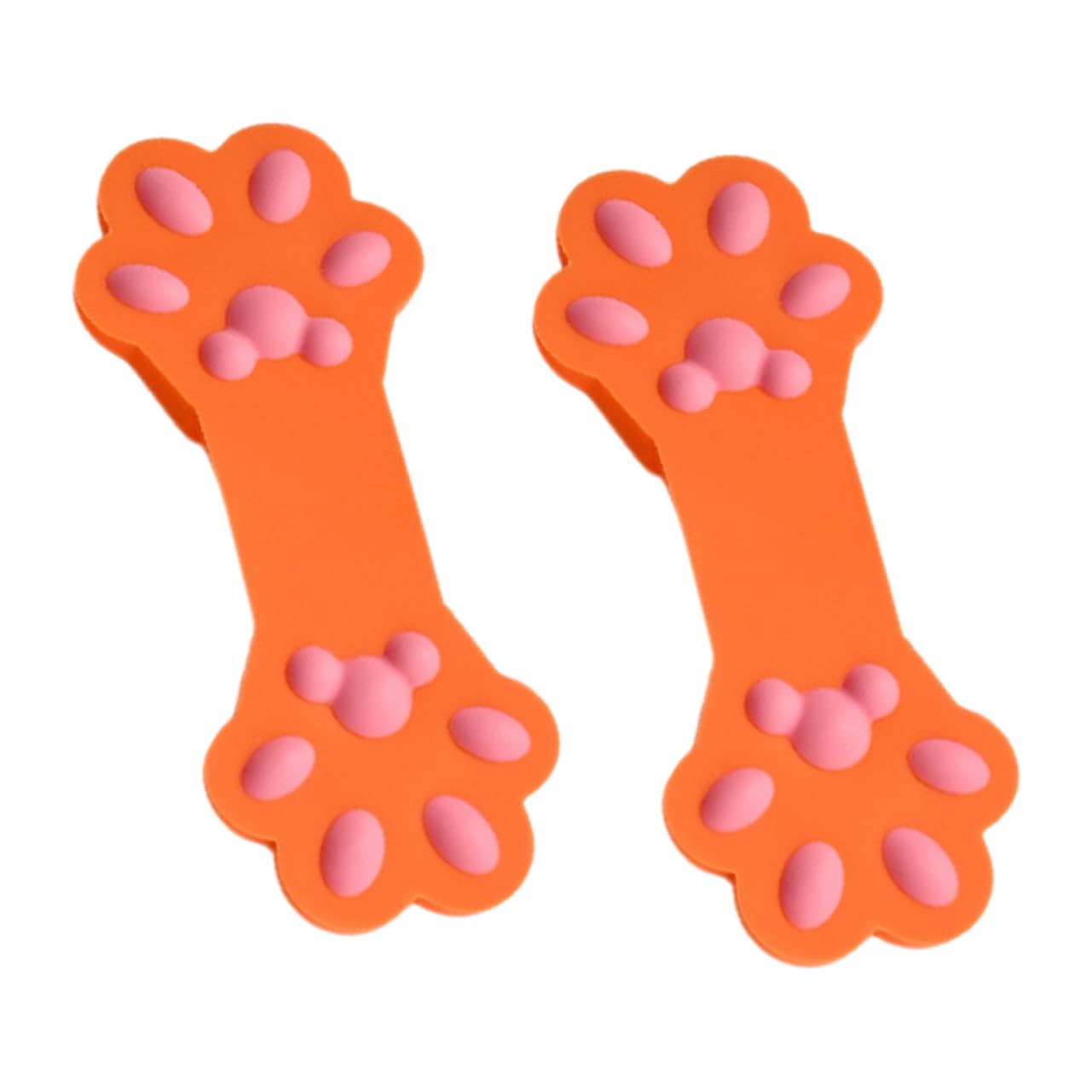 Amosfun 10pièces Clips Alimentaires Silicone Forme De Patte De Chat Pince De Scellage Réutilisable pour De Snacks Et Aliments pour Conserver Fraîcheurs