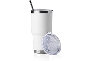 DOMICARE 30 oz Insulated Tumbler with Lid and Straw