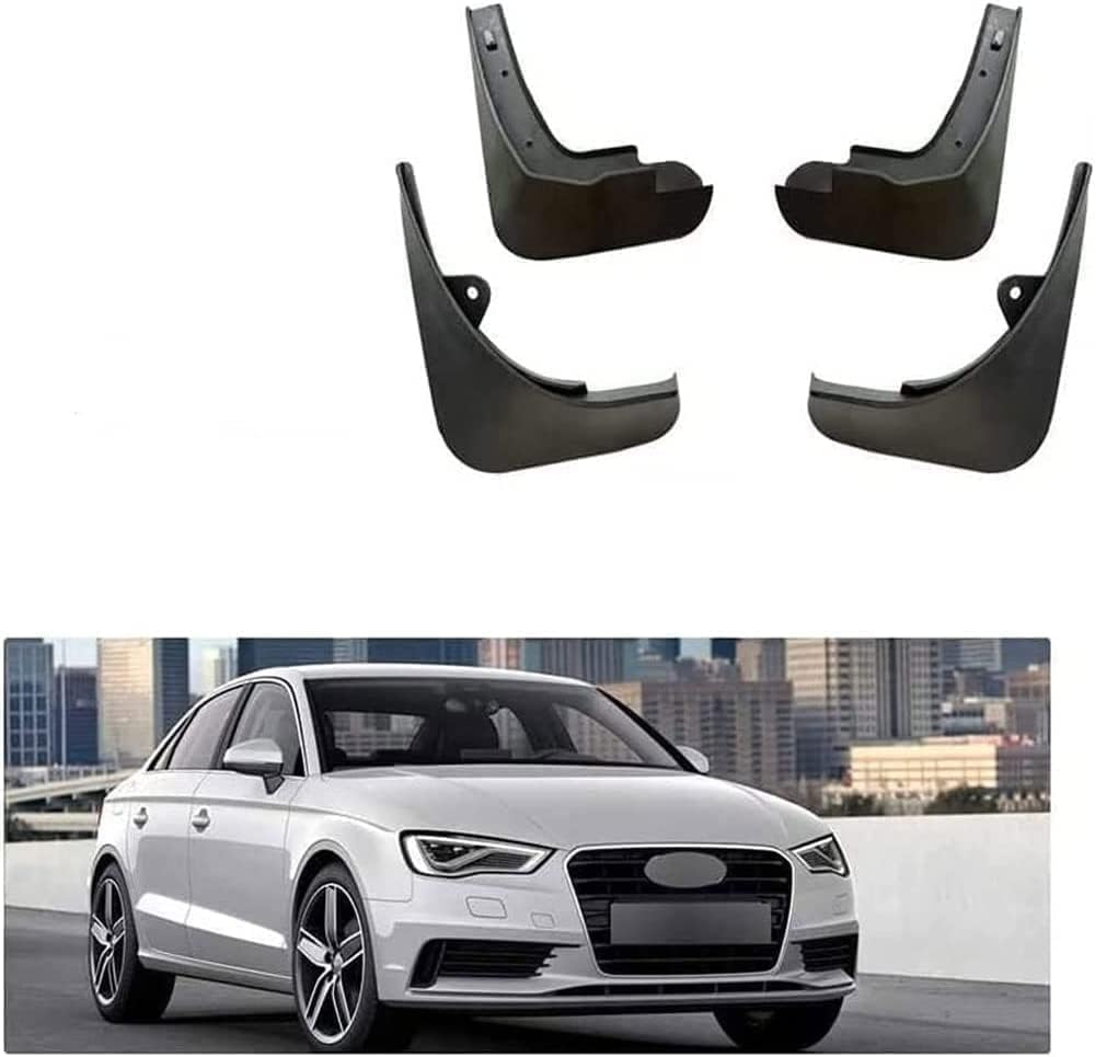 WeiYH No Drill Mud Flaps for Car Front Rear Wheel for Audi A3 2004-2012