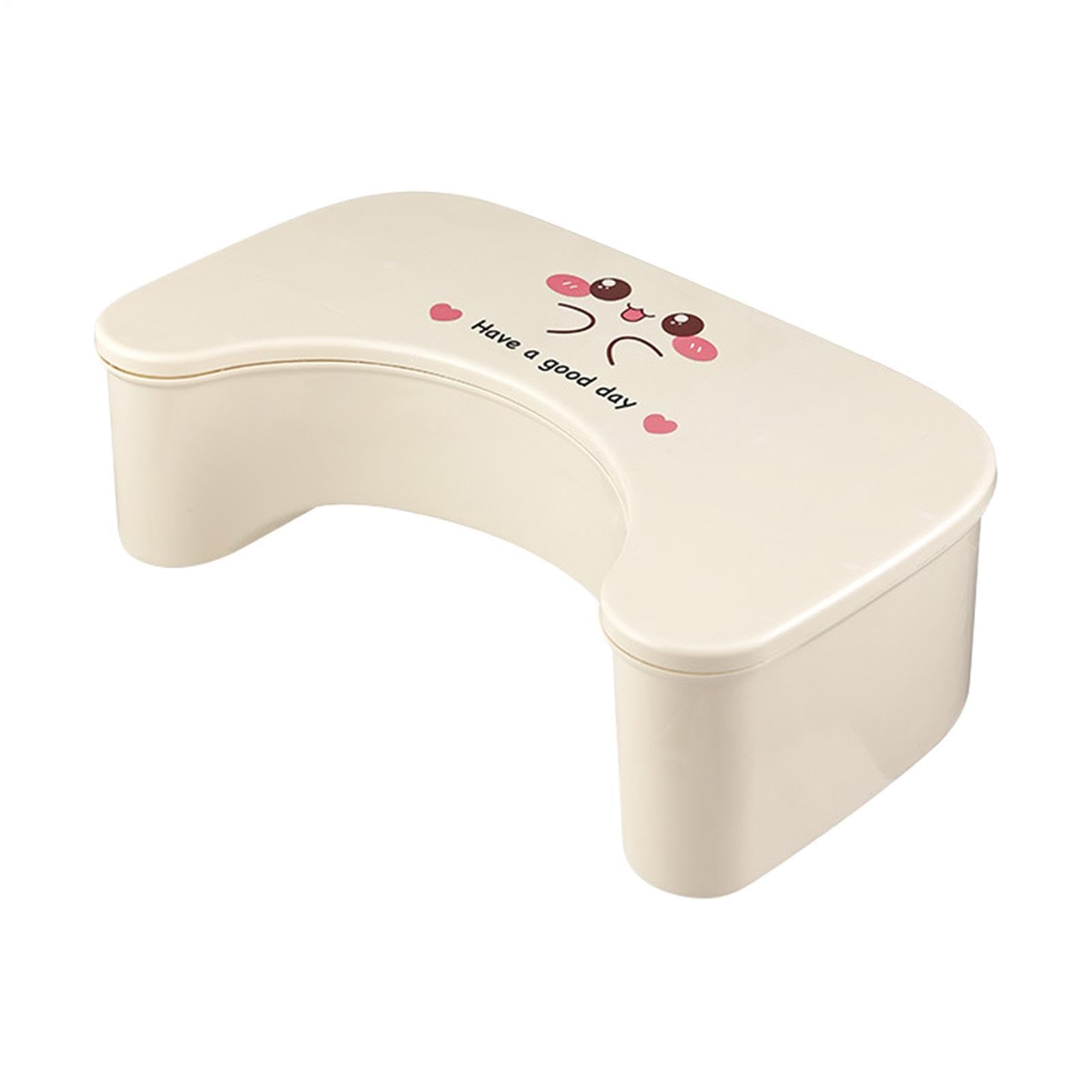 Taburete de inodoro ergonómico para niños y mayores en baños de piso