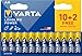 Produktbild VARTA Batterien AA, 10+2 (12 Stück), Longlife Power, Alkaline, 1,5V, ideal für Spielzeug, Funkmaus, Taschenlampen, Verpackung zu 90% recycelt, Made in Germany