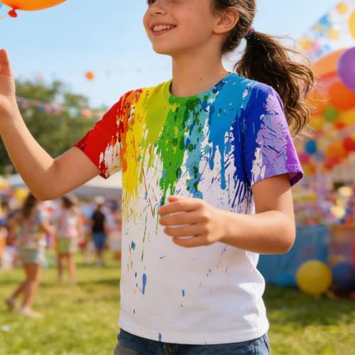 Image of LAIDIPAS Boys Girls 3D Graphic T-Shirt Short Sleeve Tops Tees 6-16 Years
