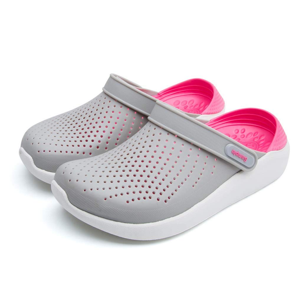 Pantoufles couple confortables et chaussures à trous respirantes pour homme et femme taille 42