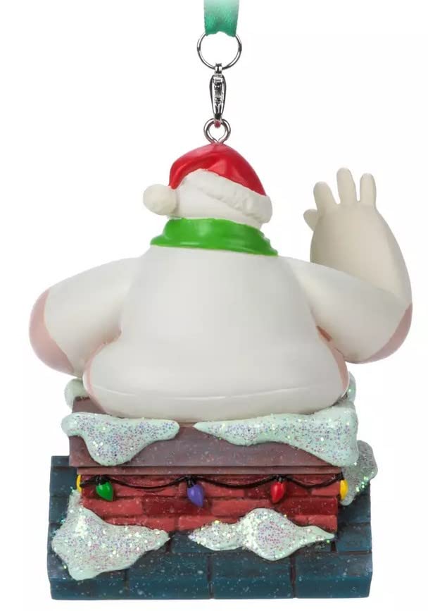 Disney Store Baymax Light-Up Hanging Ornament, Big Hero 6, Red, Green, Gold, Silver - Image 4