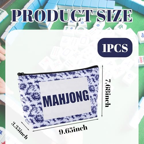 Bolsa para fichas de Mahjong con cierre y diseño compacto miniatura 2
