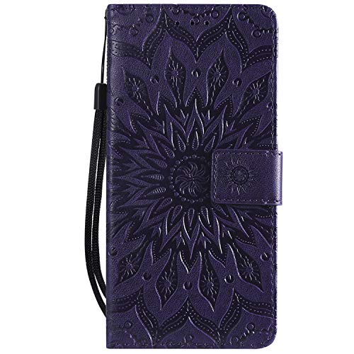 Preisvergleich Produktbild Hülle für Galaxy A20 / A30 Hülle Handyhülle [Standfunktion] [Kartenfach] [Magnetverschluss] Schutzhülle lederhülle klapphülle für Samsung Galaxy A20 / A30 - DEKT030269 Violett