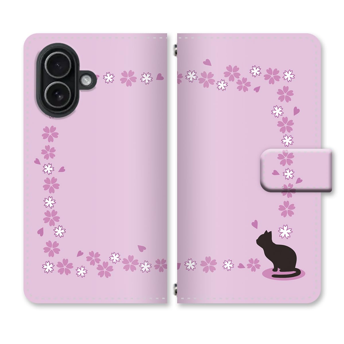 Amazon.co.jp: Tiara mode AQUOS sense9用 ケース 手帳型 猫柄 SH-53E