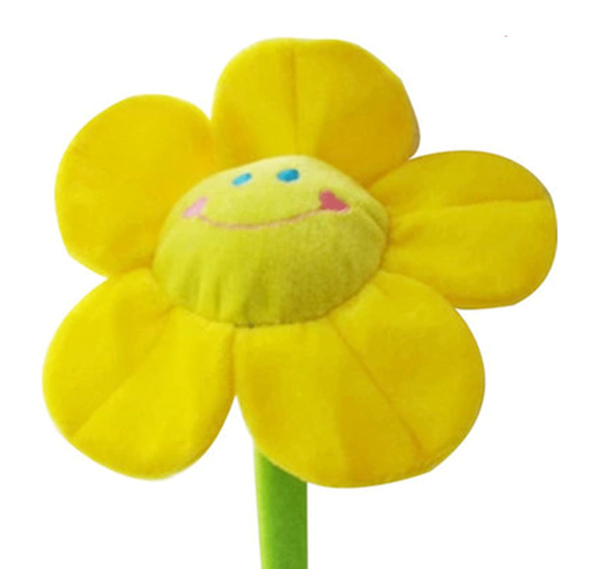 Justkeji Yellow Stuffed Artifical Flower,Plush Sunflower Bouquet With Bendable Stems, Stuffed Flower Home Decoration For Wedding Party Birthday Christmas (18 Inch, )
