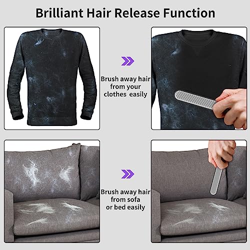 Self-Cleaning-Slicker-Brush-for-Shedding-Grooming-Long-Short-Haired-Dogs-Cats-Pets-Retractable-Brush-with-Hair-Remover-Tool-in-Handle-Removes-Loose-Fur-Undercoat-Tangles-Hair-Purple