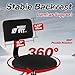 FreekyFit Shop Stool with Backrest, Mechanic Garage Stool for Workshop, Adjustable Shop Stools Chair, Padded Workbench Stools for Men Women, 300 LBS Capacity, 360° Swivel PVC Seat, Heavy Duty, Black
