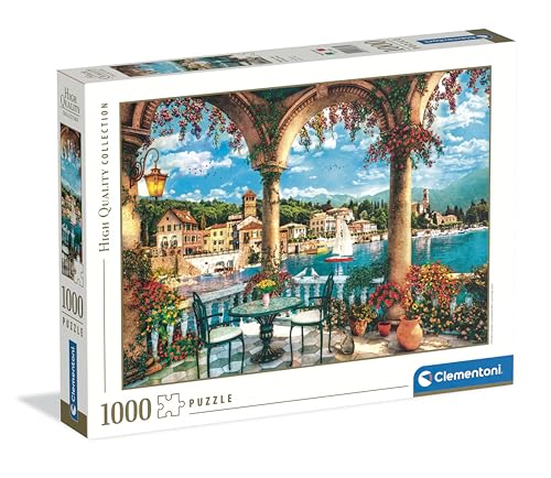 Clementoni – Puzzle 1000 Pezzi per Adulti e Ragazzi, Collection, Tema Lago di Como, Idea Regalo Uomo e Donna Made in Italy, 70×50 cm, 39880