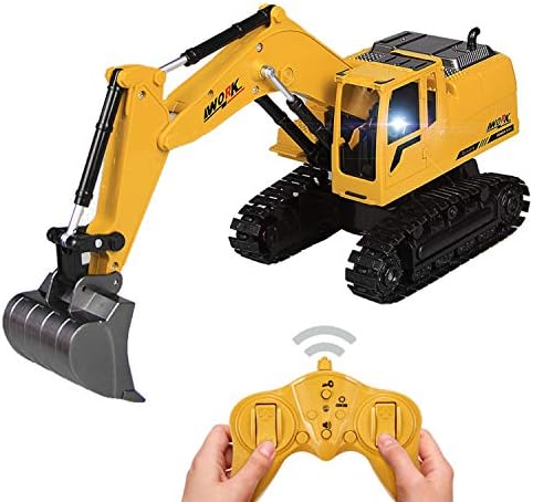 Tuko Remote Control Excavator Toys RC Engineering Construction Truck Toy for Ages of 6+ Boy and Girl Gift