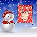 iShyan Christmas Drawstring Gift Bags, 5 Pack Santa Sacks Drawstring Backpack Bags for Christmas Gifts Party Favor