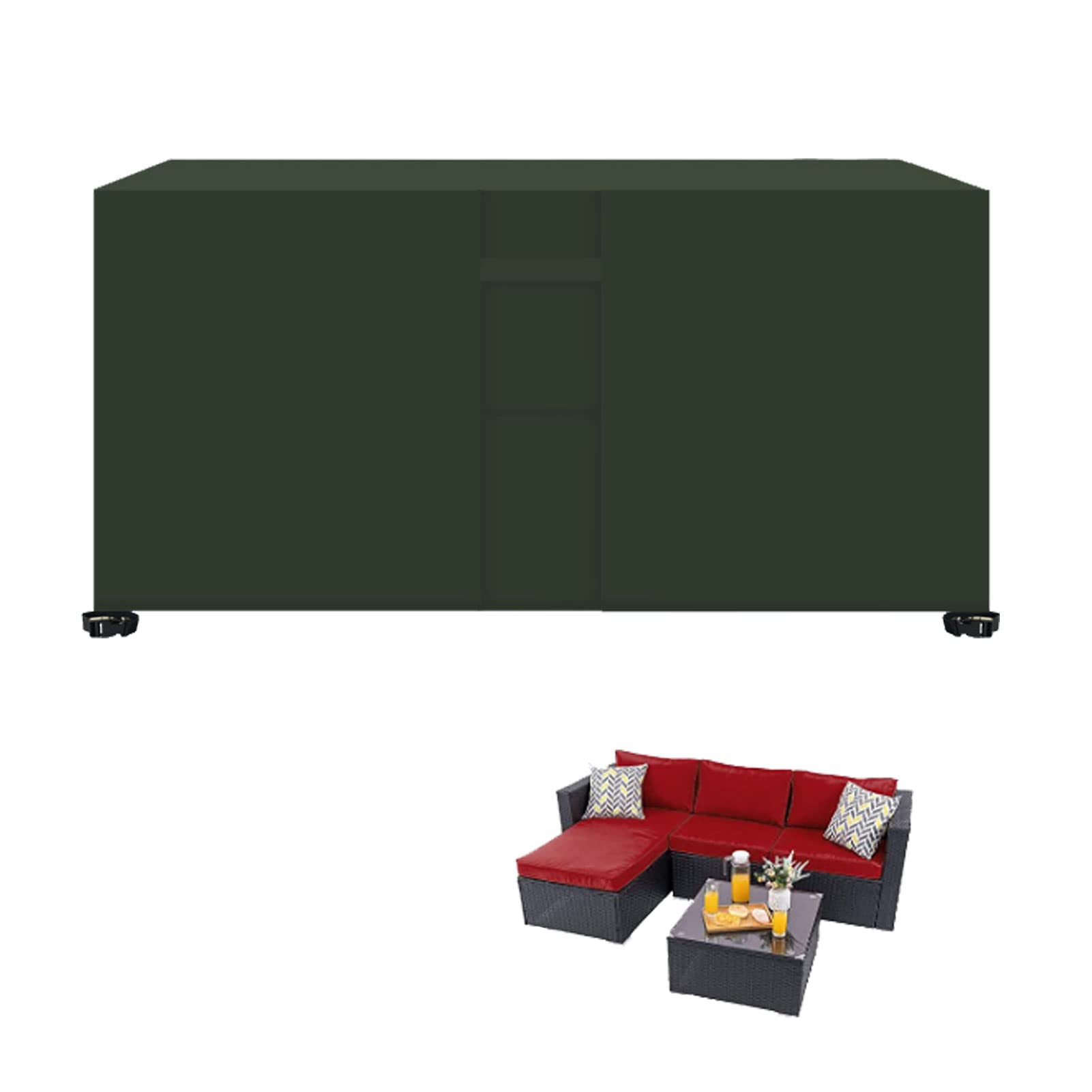Funda impermeable de piel 27x27x47 para exterior protectora de viento y polvo en terraza