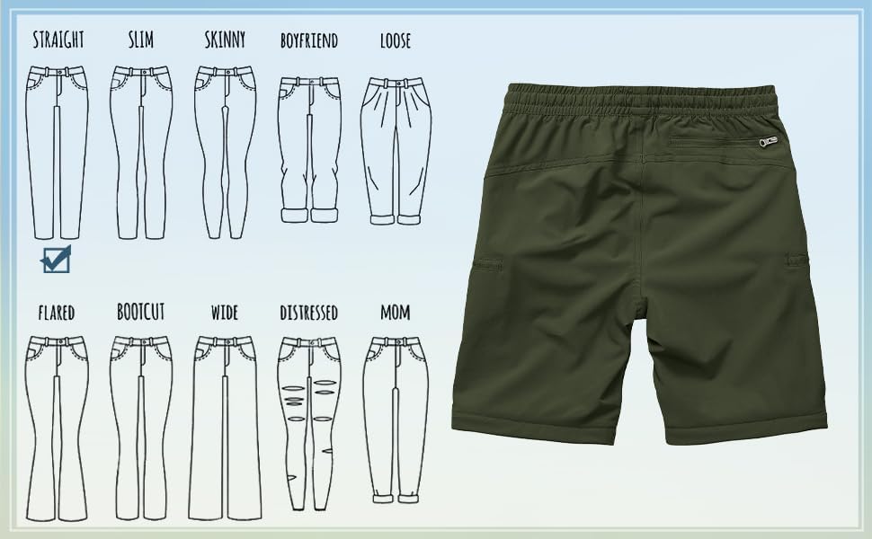 Boys Kids Hiking Cargo Pants, Youth Outdoor Quick Dry UPF 50 Lightweight Waterproof Safari Convertible Zip Off Pants - Image 6