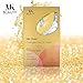 Anti-Aging Gold Face Mask - 24 K Collagen Rejuvenating Facial For Skin Brightening & Anti-Wrinkle Effects With Pack of 3 By MJK Beauty