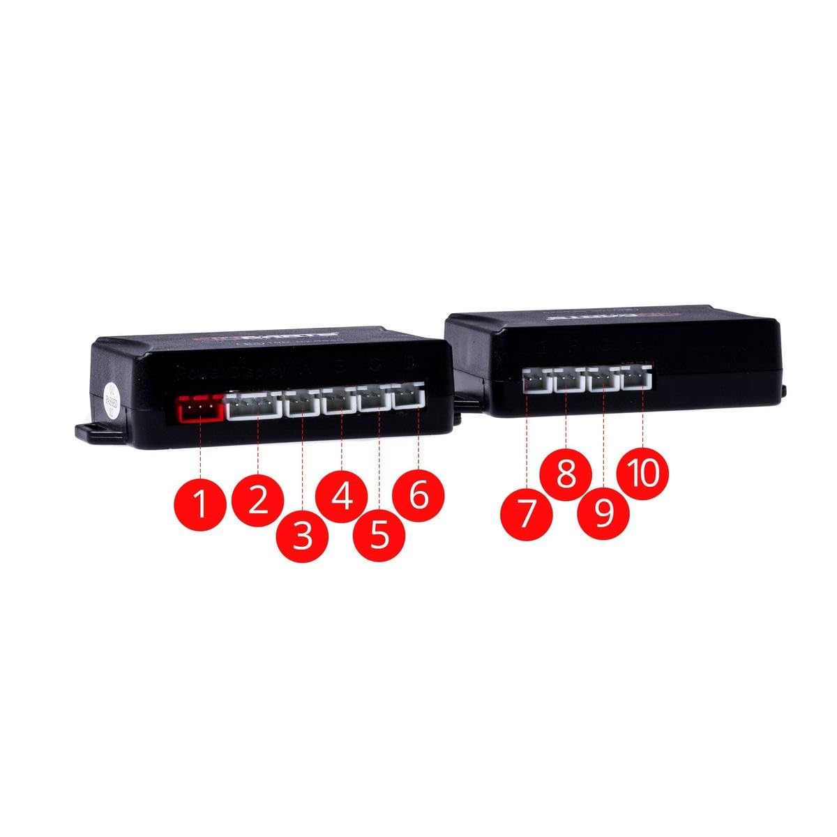 EINPARTS EPP8100 BLACK Satz Einparkhilfe mit akustischem Alarm Vorne und Hinten schwarz