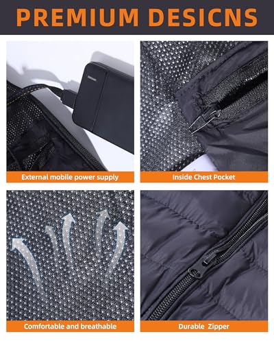 FOTN Kids Heated Vest,Fleece Heated vest for children,Girls Boys Heated Vest with 5V Battery Pack.(Unisex)4