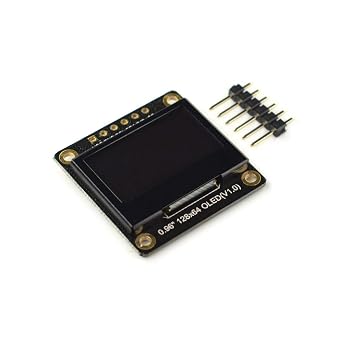 DFROBOT Monochrome 0.96" 128x64 I2C/SPI OLED Display Compatible with Arduino UNO, Leonardo, ESP32/ESP8266 and FireBettle-M0