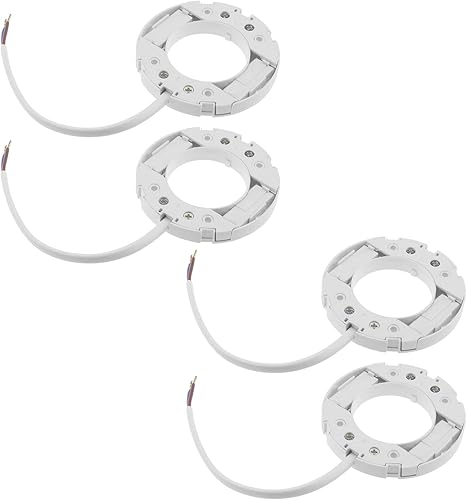 The Lord of the Tools 4 unids GX53 Base Socket Reemplazo GX53 Base Lámpara Soporte Conector Bombilla Accesorios para Estante Escaleras Gabinetes