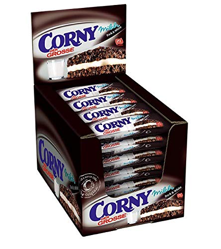 Corny Milch Dark & White DER GROSSE, Milchsandwich, 24er Pack (24 x 40g) & Milch Classic DER GROSSE, Milchsandwich, 24er Pack (24 x 40g)