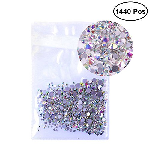 Healifty Strass per unghie nail art 1440PCS