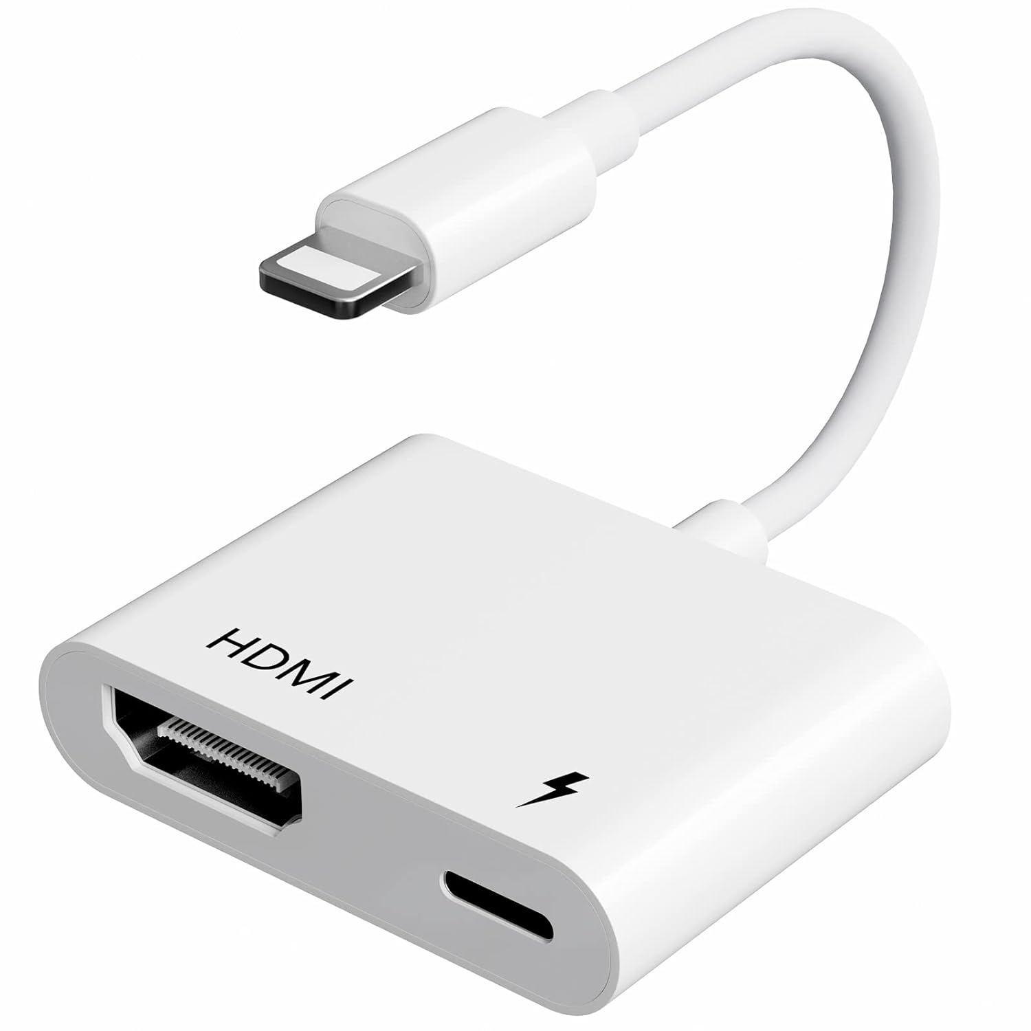 Lightning to HDMI Adapter for iPhone, HDMI Adapter Cable Support 1080P