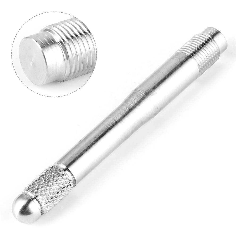 EBTOOLS Radaufhängungsstiftsatz, Reifenpositionierungsstift Radverschraubung Ausbau Ausrichtwerkzeug Mutter Schraubösen M14x1.25 Universal(Silber)