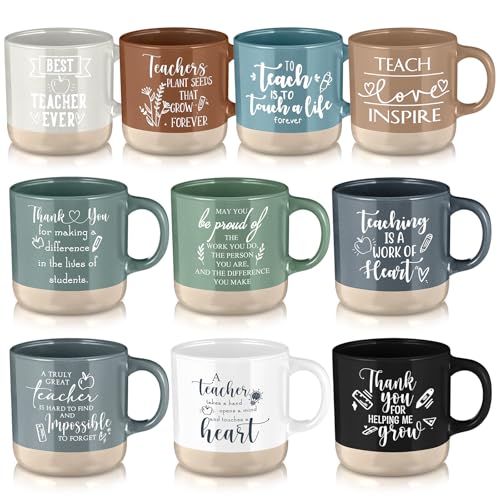 Set de 10 mugs de cerámica para maestros 13 oz miniatura 1