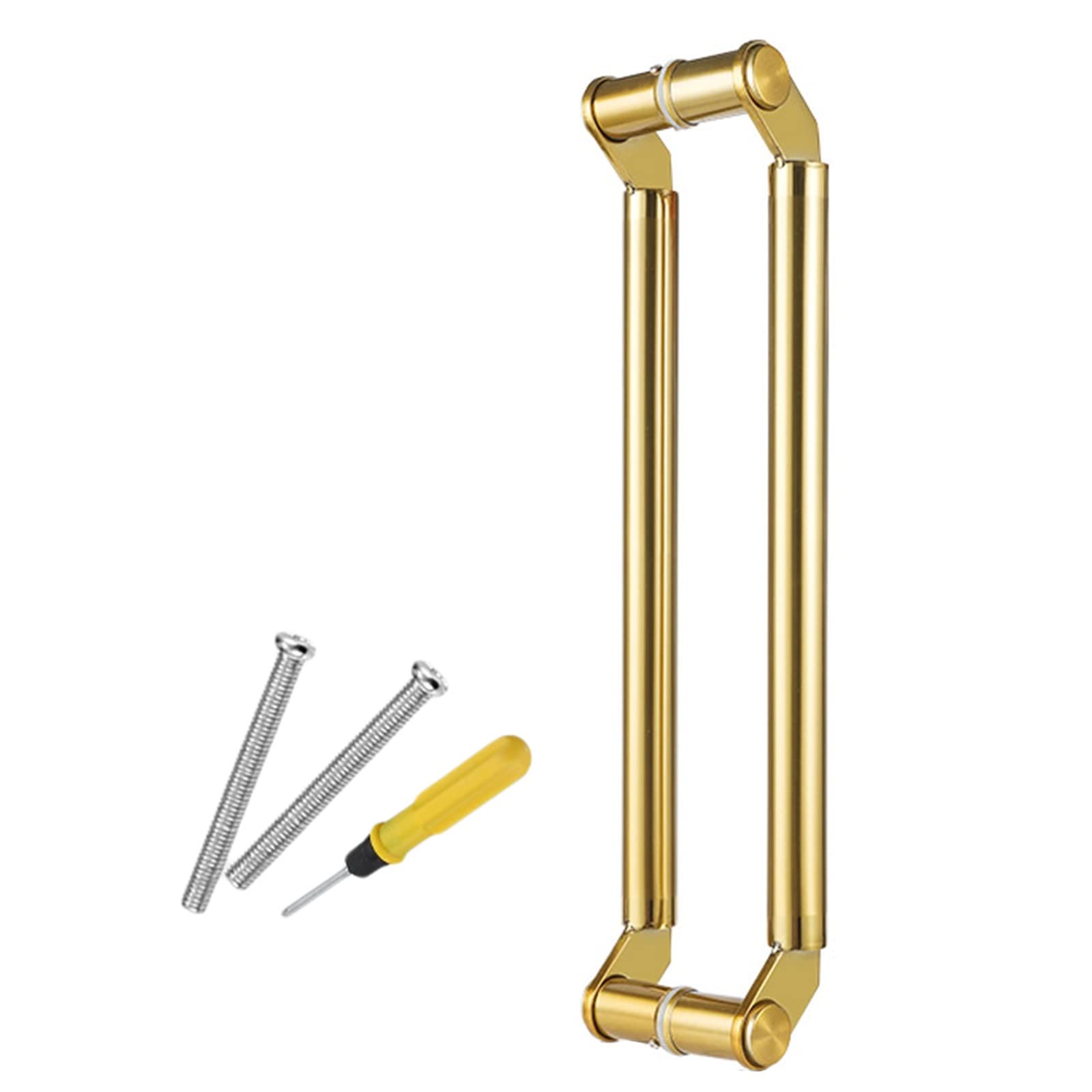 Poignée de porte push pull longue dorée pour rénovation facile
