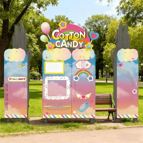 Cotton Candy Machine Commercial Grade - Customizable & Output, Industrial Strength for Fairs/Stadiums/Catering/Events - Thumbnail 2