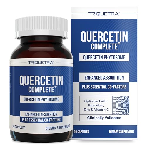 Quercetin Complete® Quercetin Phytosome with 50X Higher Absorption, Clinically Proven & Patented Quercefit – Most Effective Form of Quercetin – Enhanced with Bromelain, Zinc & Vitamin C (60 Capsules)