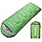 3-4 Season Sleeping Bag for Adults & Kids, Lightweight Warm Cold Weather Camping Bag with Waterproof Compression Sack - Portable for Hiking, Backpacking, Traveling & Outdoor Adventures (Green)